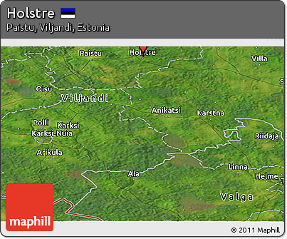 Satellite Panoramic Map of Holstre