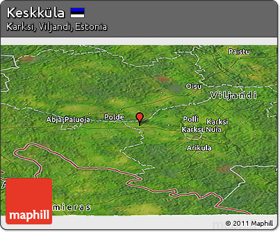 Satellite Panoramic Map of Keskküla
