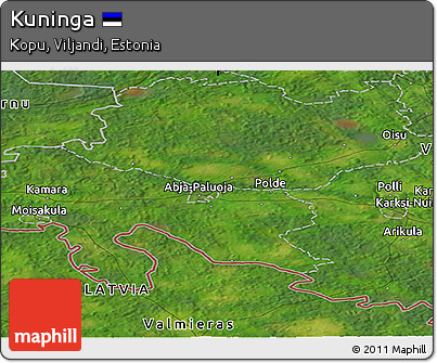 Satellite Panoramic Map of Kuninga
