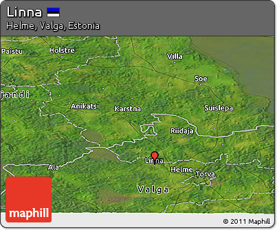 Satellite Panoramic Map of Linna