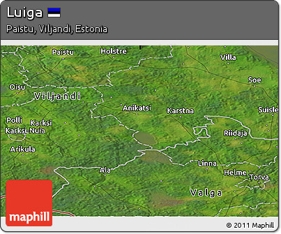 Satellite Panoramic Map of Luiga