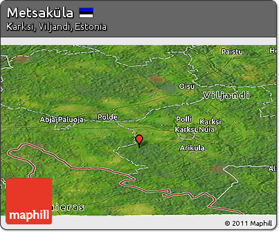 Satellite Panoramic Map of Metsaküla