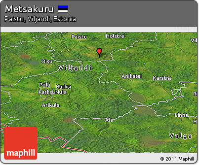 Satellite Panoramic Map of Metsakuru