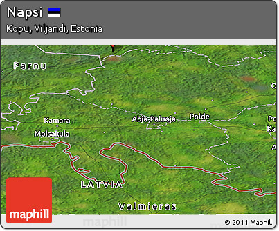 Satellite Panoramic Map of Napsi