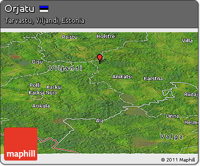 Satellite Panoramic Map of Orjatu