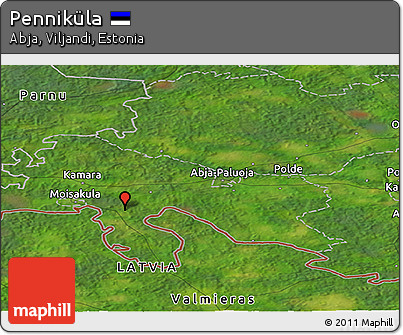 Satellite Panoramic Map of Penniküla