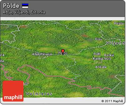 Satellite Panoramic Map of Põlde