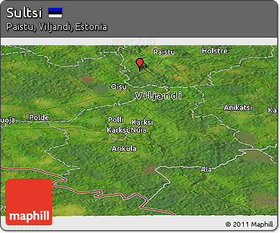 Satellite Panoramic Map of Sultsi