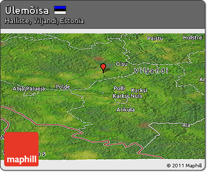 Satellite Panoramic Map of Ülemõisa