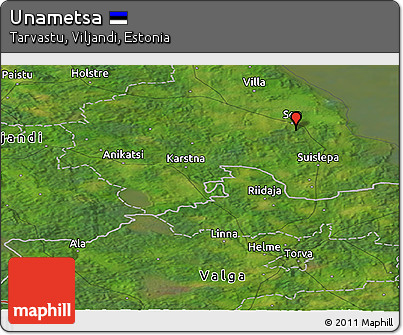 Satellite Panoramic Map of Unametsa