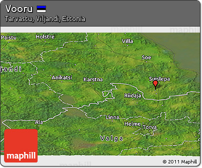 Satellite Panoramic Map of Vooru