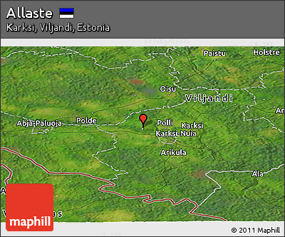 Satellite Panoramic Map of Allaste