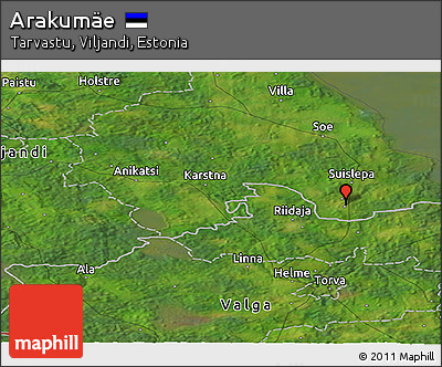 Satellite Panoramic Map of Arakumäe