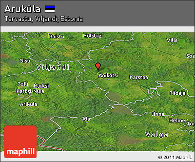 Satellite Panoramic Map of Aruküla