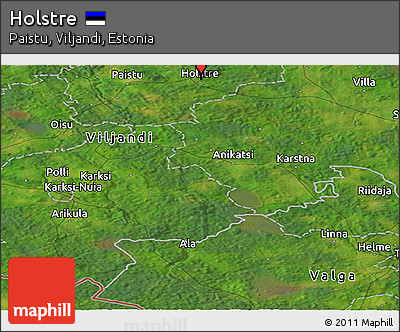 Satellite Panoramic Map of Holstre