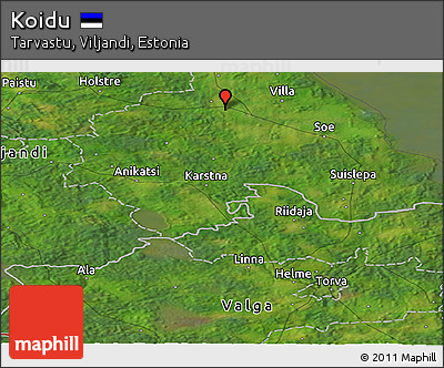 Satellite Panoramic Map of Koidu