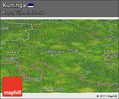 Satellite Panoramic Map of Kuninga