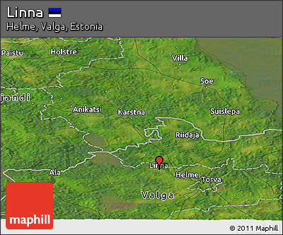 Satellite Panoramic Map of Linna