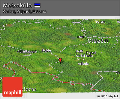 Satellite Panoramic Map of Metsaküla