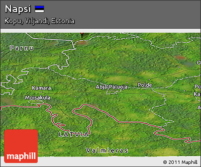Satellite Panoramic Map of Napsi