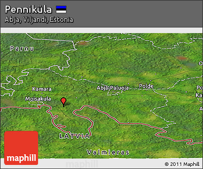 Satellite Panoramic Map of Penniküla