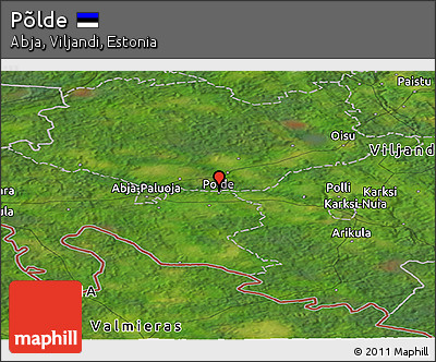 Satellite Panoramic Map of Põlde