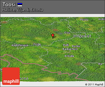 Satellite Panoramic Map of Toosi