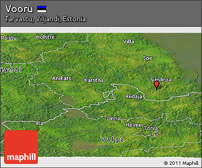 Satellite Panoramic Map of Vooru