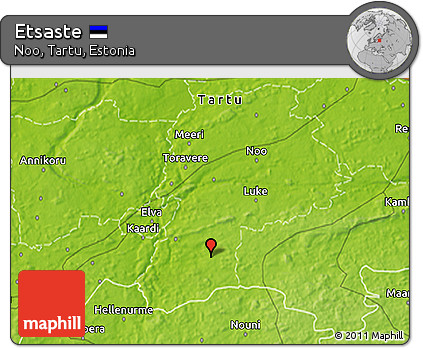 Physical 3D Map of Etsaste