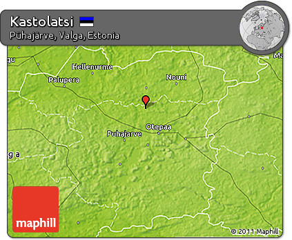 Physical 3D Map of Kastolatsi