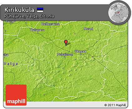 Physical 3D Map of Kirikuküla