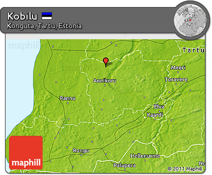 Physical 3D Map of Kobilu