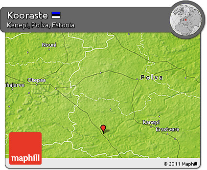 Physical 3D Map of Kooraste