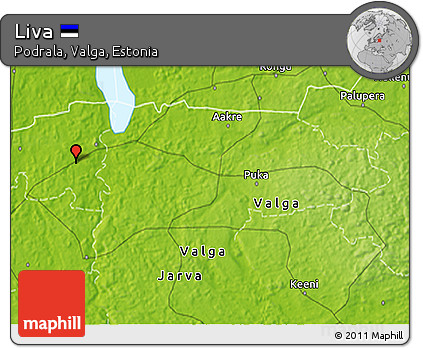 Physical 3D Map of Liva