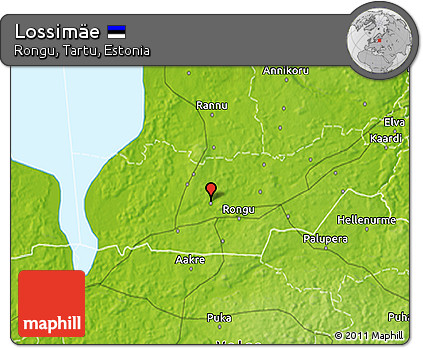 Physical 3D Map of Lossimäe