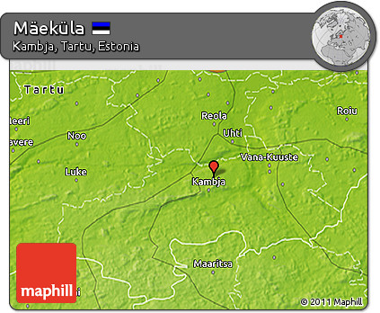 Physical 3D Map of Mäeküla