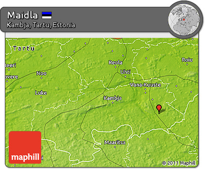 Physical 3D Map of Maidla