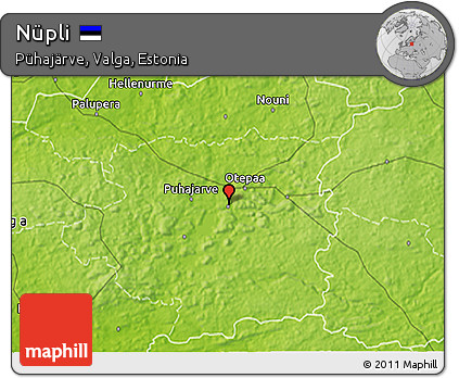 Physical 3D Map of Nüpli
