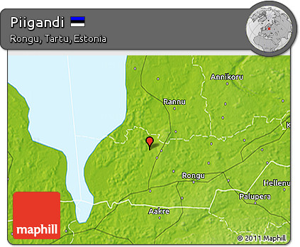 Physical 3D Map of Piigandi