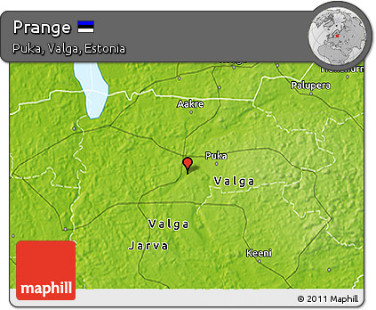 Physical 3D Map of Prange