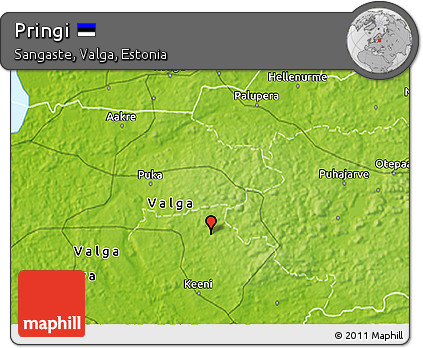 Physical 3D Map of Pringi
