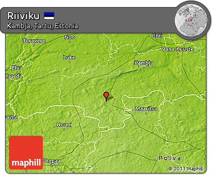 Physical 3D Map of Riiviku