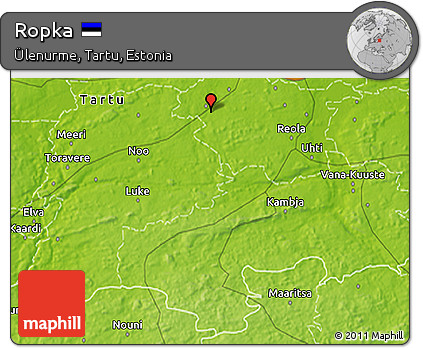 Physical 3D Map of Ropka