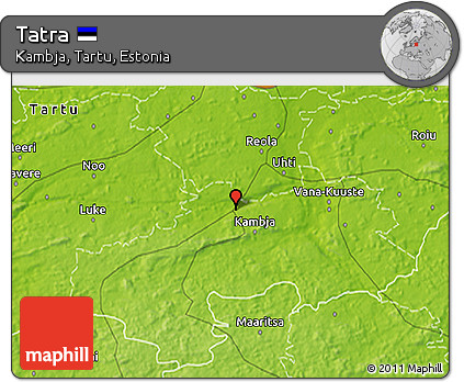 Physical 3D Map of Tatra