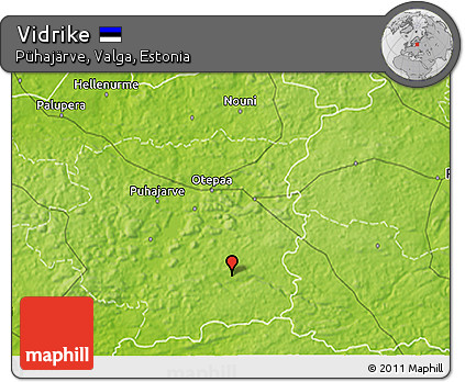 Physical 3D Map of Vidrike