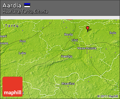 Physical 3D Map of Aardla