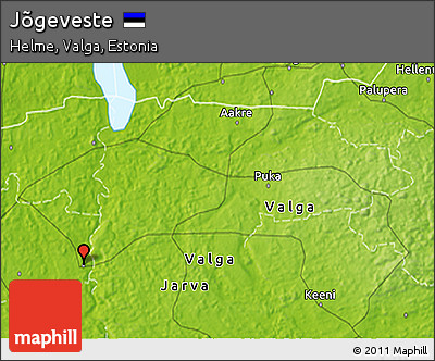 Physical 3D Map of Jõgeveste