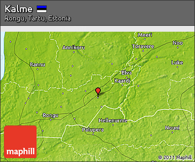 Physical 3D Map of Kalme