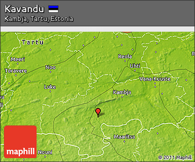 Physical 3D Map of Kavandu