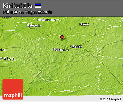 Physical 3D Map of Kirikuküla